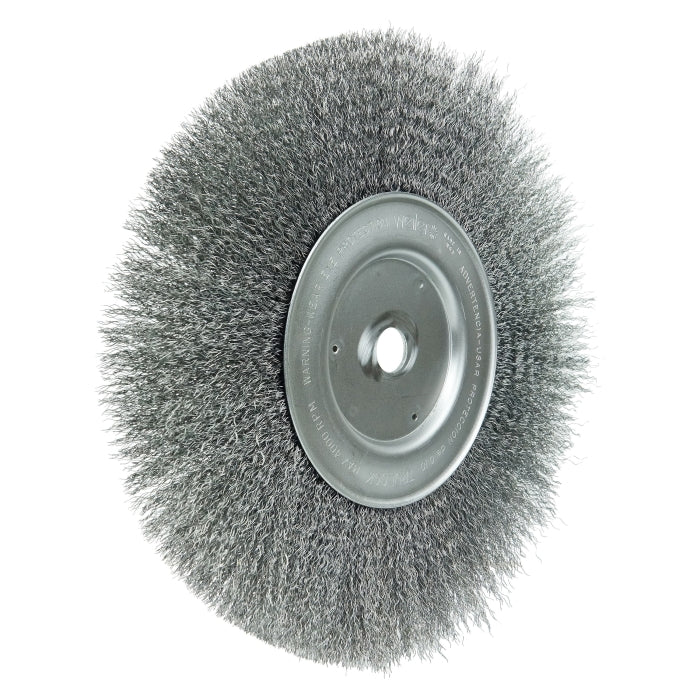 WEILER Weiler 01238 Narrow Face Crimped Wire Wheel (10 in Diameter, 3/4 in Face Width)