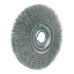 WEILER Weiler 06200 12 inch medium face crimped wire wheel .020 inch steel fill 2 inch arbor hole