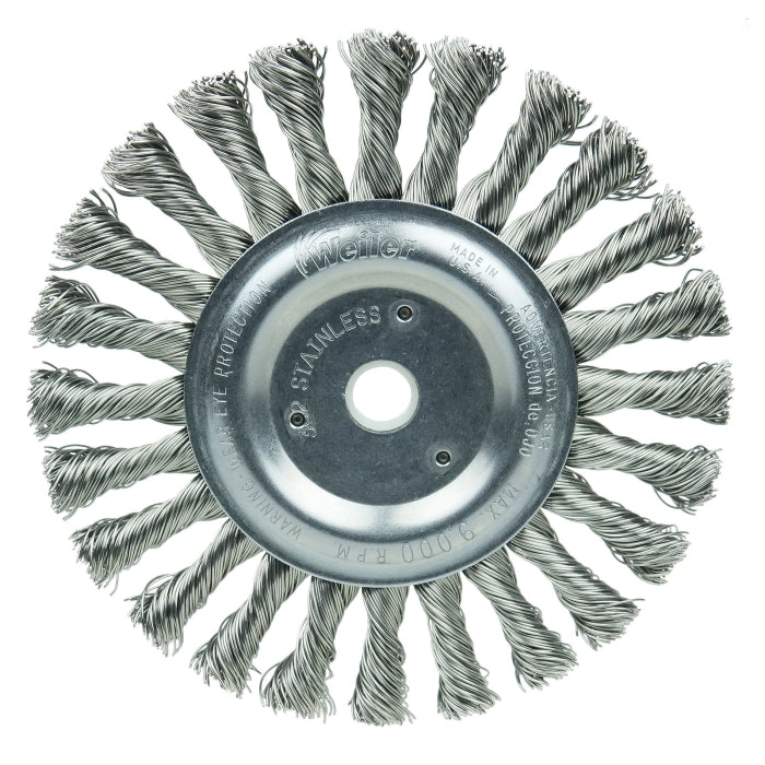 WEILER Weiler 08695 Wheel Brush 9000 rpm (6 in / 3/8 in Face / 1/2-5/8 in Arbor)