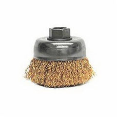 WEILER Weiler 13231 Mighty-Mite Cup Brush Non-Sparking 3 in 5/8-11 UNC Arbor