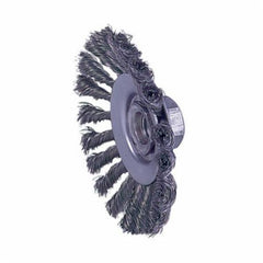 WEILER Weiler 13426 Knot Wire Bevel Brush 4 in (5/8-11)