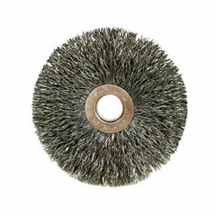 WEILER Weiler 15533 Wheel Brush Small Diameter 20000 rpm 3 in Dia 5/8 in Face 1/2 in Arbor