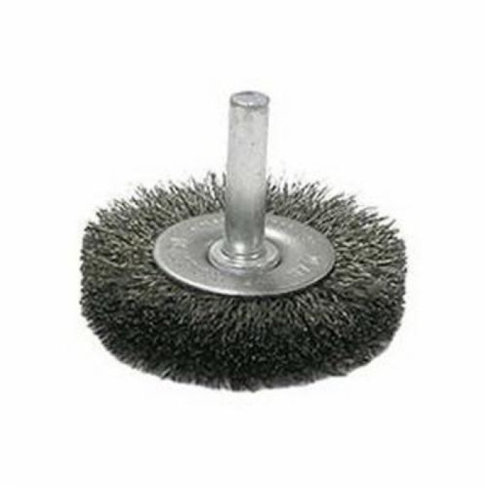 WEILER Weiler 17954 Stem-Mounted Crimped Wire Radial Wheel 2 in (1/4 in Stem)