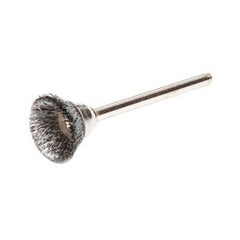 Weiler 26074 Miniature Stem Mounted Cup Brush with 1/8 in Shank up to 37000 RPM