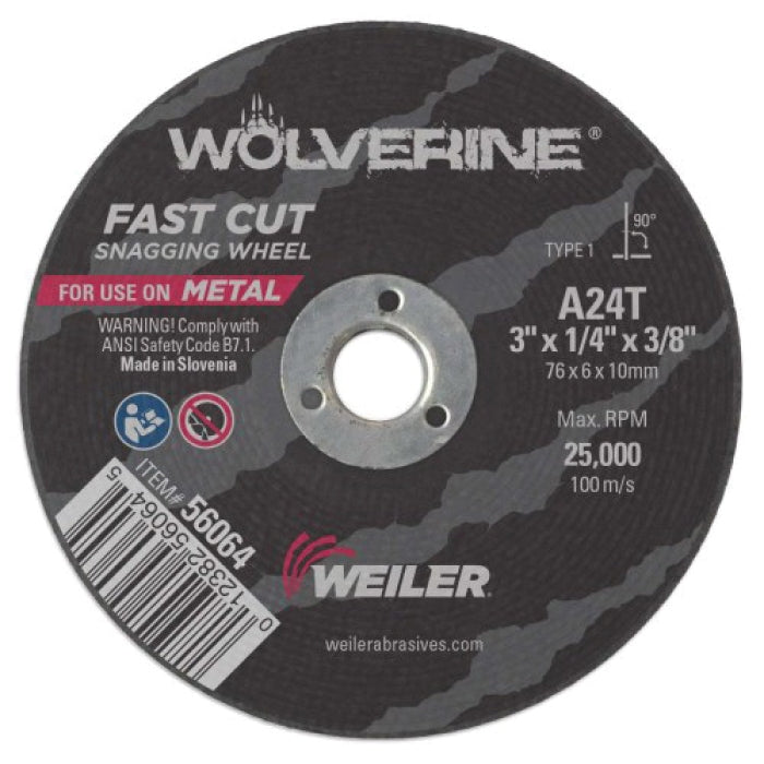 WEILER 56064 GRINDING & CUT OFF WHEELS