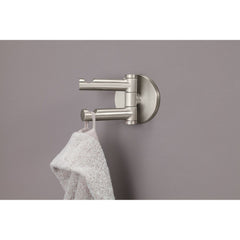 Creative Specialties YB0402BN Moen Align Brushed Nickel Double Robe Hook