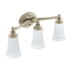 Creative Specialties YB2863BN Moen Eva Brushed Nickel Three Globe Bath Light