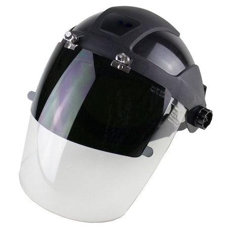 SELLSTROM Sellstrom S32181 Safety Face Shield Anti-Fog Polycarbonate Window Shade 8 UV/IR Flip Front Visor