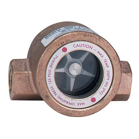 DWYER Dwyer SFI-100-1/2 1/2 Inch Sight Flow Indicator Bronze 20 PSI Replacement DSFI100D