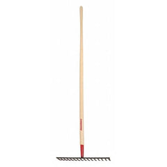Razor-Back 63111 Level Rake 17 in Forged Steel Blade 16 Tine 66 in White Ash Handle