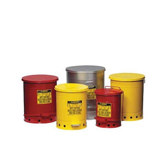Justrite 09110 Oily Waste Can 6 Gal Steel Red