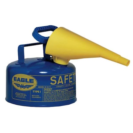 EAGLE GASKET AND PACKING Eagle UI10FSY 1 gal. Yellow Galvanized Steel Type I Safety Can for Diesel