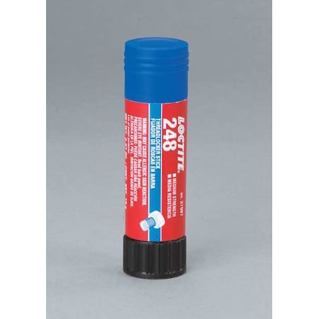 LOCTITE Loctite 462476 248 Medium-Strength Threadlocker Solid Stick 19 g 1/4 in to 3/4 in dia Blue