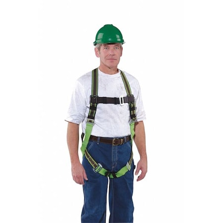 HONEYWELL MILLER Honeywell E650UGN DuraFlex Stretchable Harness Back D-Ring Universal Size Green