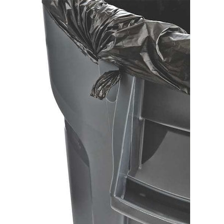 RUBBERMAID COMMERCIAL Rubbermaid Commercial FG263200GRAY BRUTE Round Container 32 Gal Heavy-Duty Plastic Gray