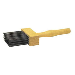 Weiler 44451 Wire Duster Steel Bristle Wood Handle 4x8 Rows