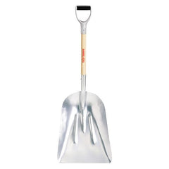 True Temper 1681400 Aluminum Scoop Shovel with Hardwood D-Grip Handle 27 Inch