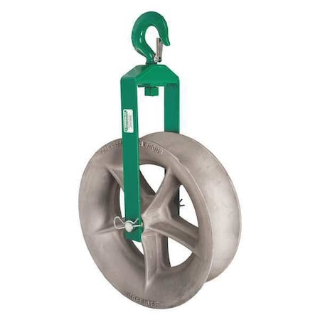GREENLEE Greenlee 8018 Hook Sheave 18 Inch 8000 lb Capacity