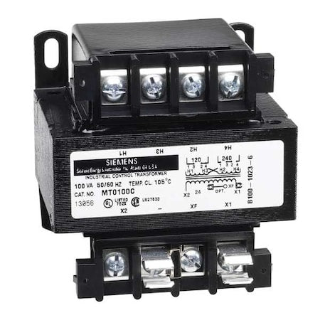 SIEMENS Siemens MT0075M Industrial Power Transformer Domestic 240 X 480 Volts 50/60Hz 120 X 240 Volts 75VA