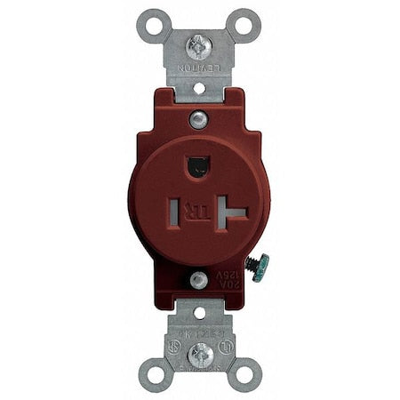 LEVITON Leviton T5020 Receptacle BL STR 125VAC 20A 2 3 BR 1HP