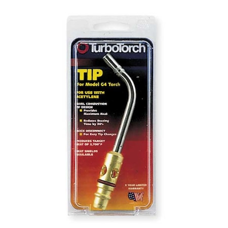 TURBO TORCH TurboTorch 0386-0102 Welding Torch Tip Air Acetylene Manual Lighting