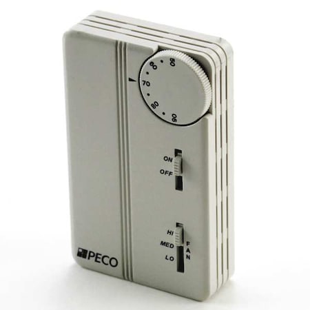 PECO PECO TA155-017 Thermostat On/Off 24-277V 3-Speed Vertical