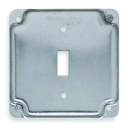RACO Raco 800C Toggle Switch Cover Power 4 Square Exposed Work Cover Replacement MPN