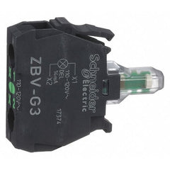 Schneider Electric ZBVG3 22 mm 110 to 120 VAC Green Push Button Light Module