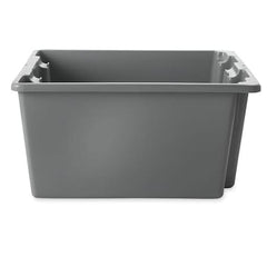 Rubbermaid Commercial FG172100GRAY Stack & Nest Palletote Box Gray 19 1/2 x 15 1/2 x 10 in