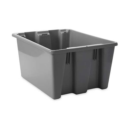 RUBBERMAID COMMERCIAL Rubbermaid Commercial FG172100GRAY Stack & Nest Palletote Box Gray 19 1/2 x 15 1/2 x 10 in