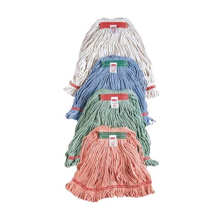 RUBBERMAID COMMERCIAL Rubbermaid Commercial FGC15306WH00 Swinger Loop Wet Mop Head 4-Ply Cotton Synthetic Yarn Large For Invader Side Gate Handle
