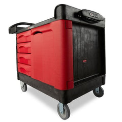 Rubbermaid Commercial FG453388BLA Trade Cart/Service Bench, 49 In. L, Black