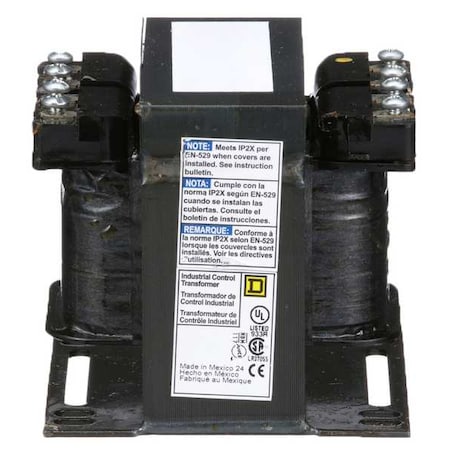SCHNEIDER ELECTRIC Square D 9070T150D3 Transformer Type T Industrial Control 150VA 1-Phase 208V Primary 120V Secondary