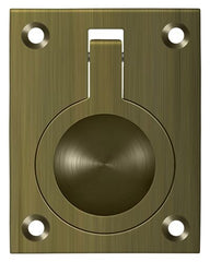 DELTANA Deltana FRP25U5 Flush Ring Pull Antique Brass