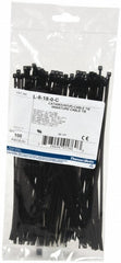 THOMAS & BETTS Thomas Betts L-8-18-0-C Standard Cable Tie 8 in 100 Pack