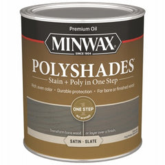 MINWAX Minwax 613984444 Polyshade Stain Finish Quart Satin Slate