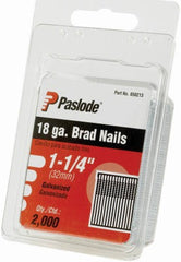 PASLODE Paslode 650213 18 Gauge Galvanized Brad Nails 1-1/4 in 2000 Ct