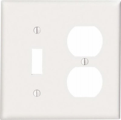 LEVITON Leviton Mfg Co 002-80705-00W Combo Wall Plate White