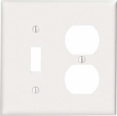 LEVITON Leviton Mfg Co 002-80705-00W Combo Wall Plate White