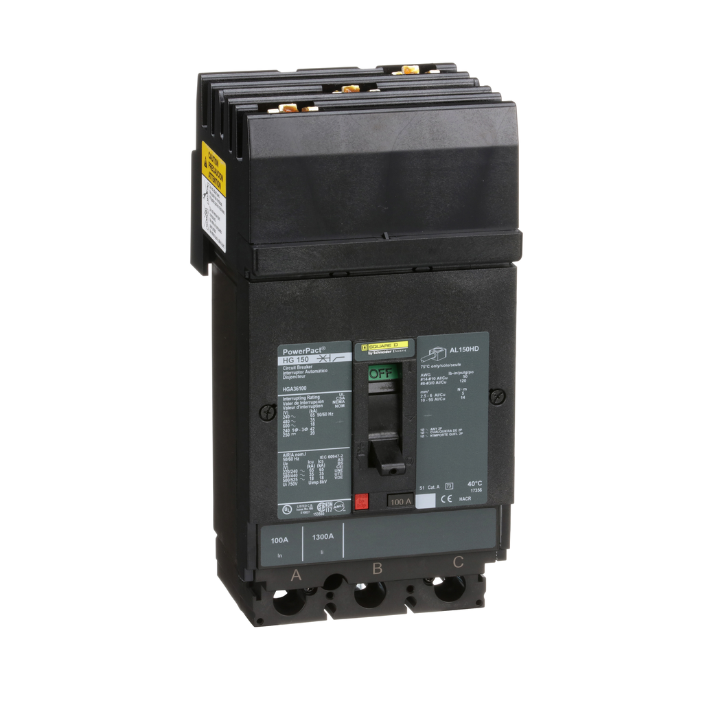 SCHNEIDER ELECTRIC HGA36100 CIRCUIT BREAKERS