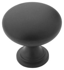 AMEROCK Amerock BP53005FB Traditional Cabinet Knob Flat Black 25 Pack
