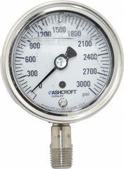 ASHCROFT Ashcroft 94215 Pressure Gauge 0-3000 Psi 2.5in Dial Npt