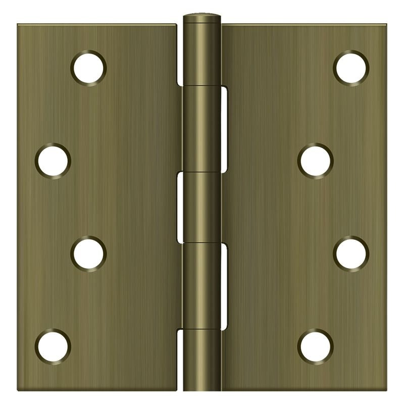 DELTANA Deltana S44U5-R Square Hinge 4x4 Antique Brass