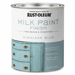 RUST-OLEUM Rust-oleum 331050 Milk Paint Finish 30 Oz Highland Blue