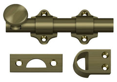 DELTANA Deltana DDB425U5 Dutch Door Bolt 4 in Antique Brass