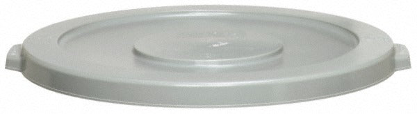 CONTINENTAL INDUSTRIES Continental 4445GY Flat Round Trash Can Lid 44 Gal Gray