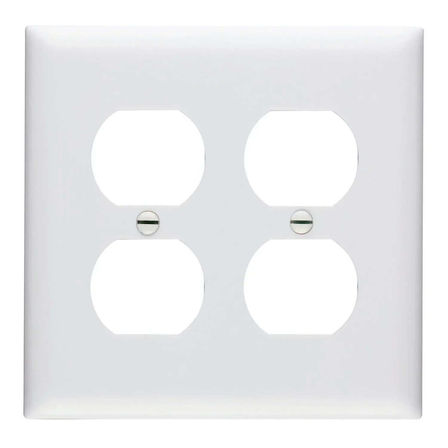 LEGRAND Legrand TP82-W Trademaster Standard Receptacle Wallplate 2-Gang 4.7 in