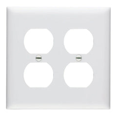 LEGRAND Legrand TP82-W Trademaster Standard Receptacle Wallplate 2-Gang 4.7 in