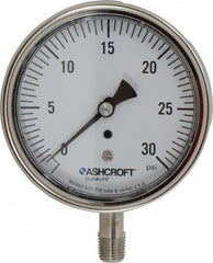 ASHCROFT Ashcroft 94336 Pressure Gauge 30 Psi 3.5 in Dial Npt