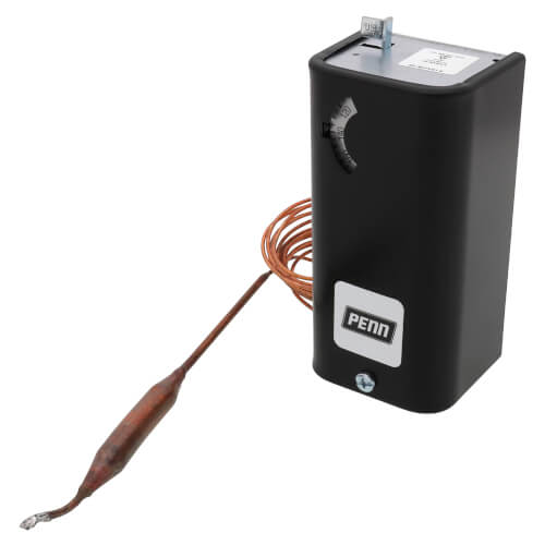 JOHNSON CONTROLS Johnson Controls A19ADB-38 SPST Manual/Remote Stat 100-240F